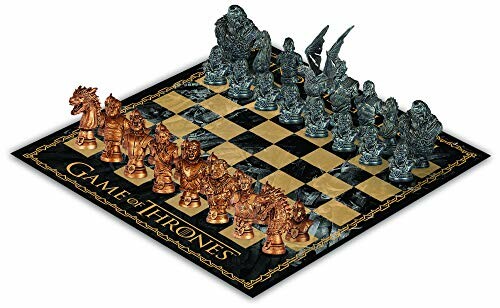 Game of Thrones themed chess set with detailed character pieces.