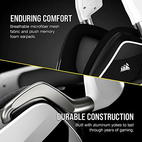 Close-up of gaming headset highlighting enduring comfort and durable construction.