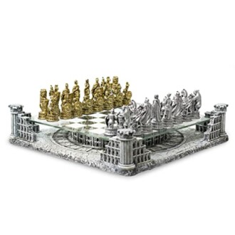 Ancient Roman Gladiators 3D Chess Board Game Set