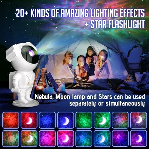 AUYLE Astronaut Galaxy Star Projector